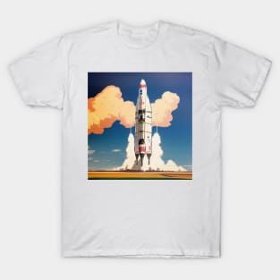 Vintage Rocket Launch T-Shirt